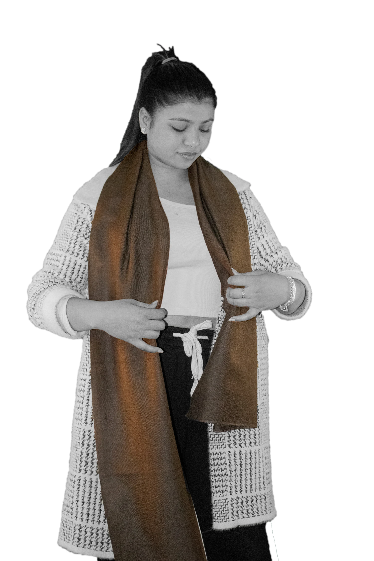 Cashmere Scarf 70% Cashmere 30% Silk
