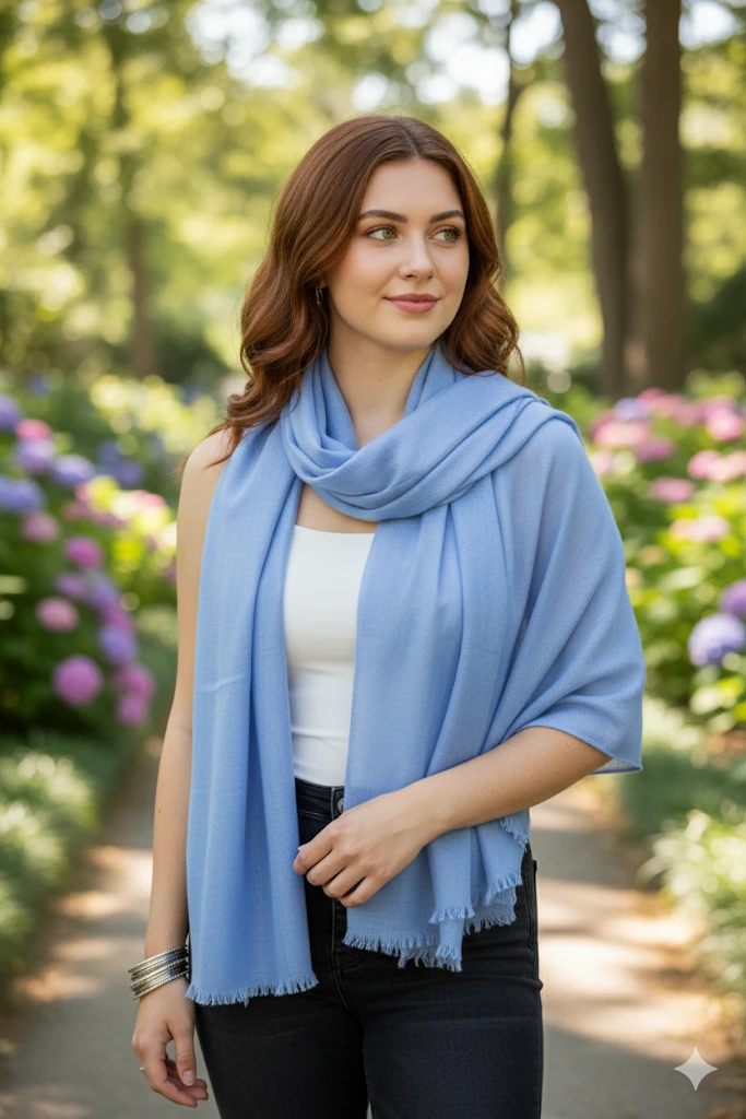 100% Cashmere Feather-Light Shawl